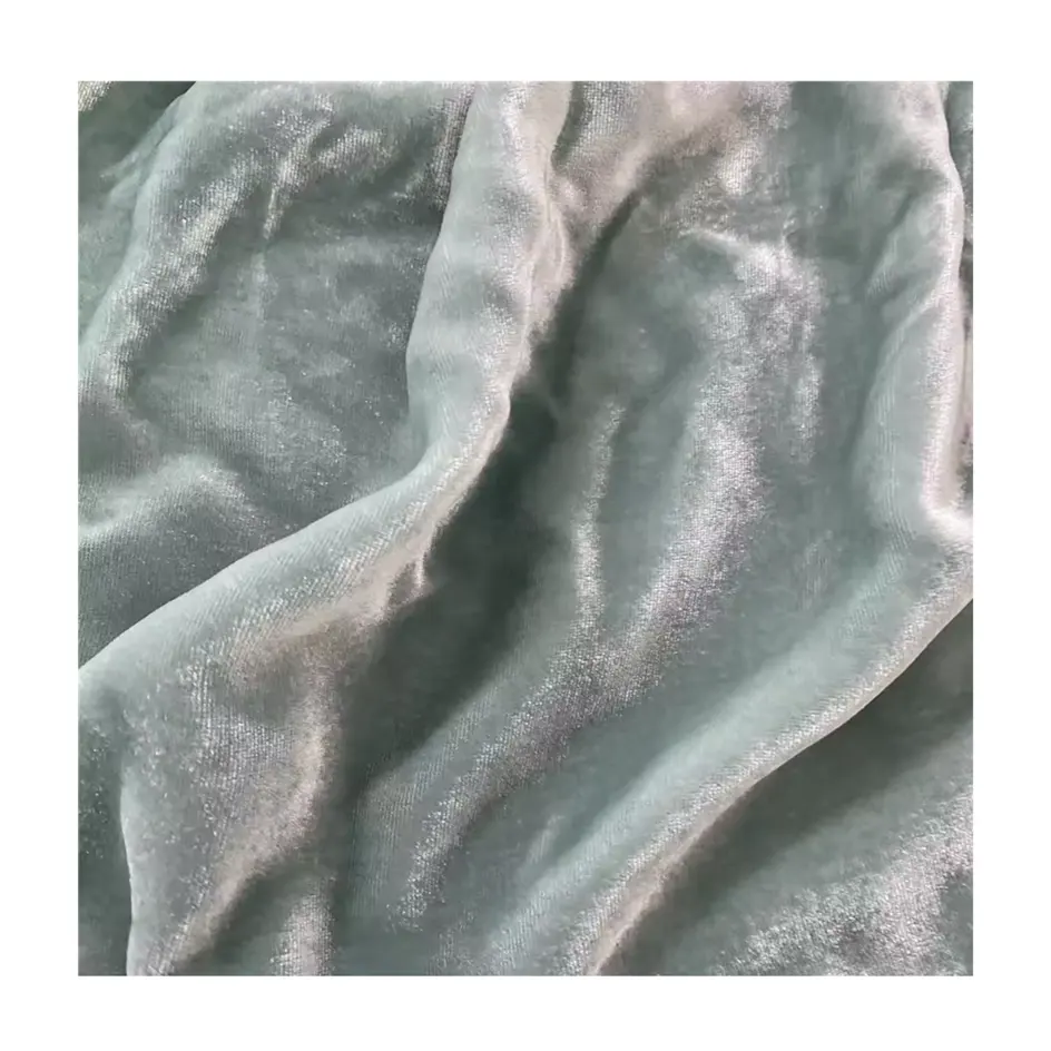 Tecido de veludo de seda tecido de veludo macio de mão atacado veludo rayon de seda