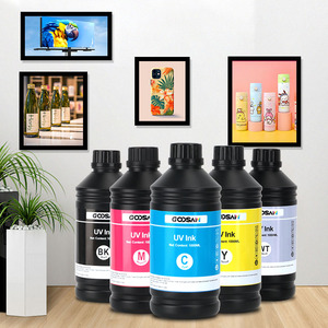 Encre UV LED éco-responsable 5 couleurs 1000 ml, personnalisable CMJN, douce et rigide, pour imprimante Epson 4880 4800 Nx420 L805 L1800 1390 - Product Image 1