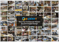 Solution de restauration en buffet tout-en-un, conception de projet, serveur de buffet, chauffe-plats, comptoir de service, plat de service, équipement de buffet