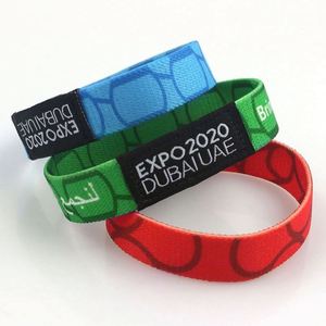 สายรัดข้อมือแบบมีการระเหิดสร้อยข้อมือยืดหยุ่นแบบออกแบบเอง - Product Image 2