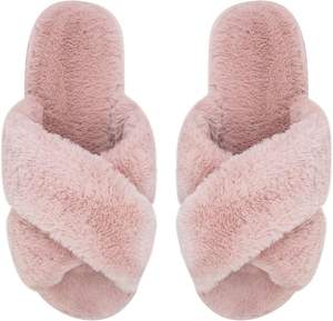 Produits les plus vendus 2026 Pantoufles d'intérieur douillettes et moelleuses en EVA à bande croisée, pantoufles d'hiver moelleuses pour femmes - Product Image 3