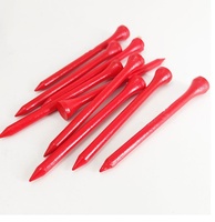Tees de golf en bambou 54/70/83mm |   Tees et supports de golf en bambou rouge |   Accessoires de golf en gros
