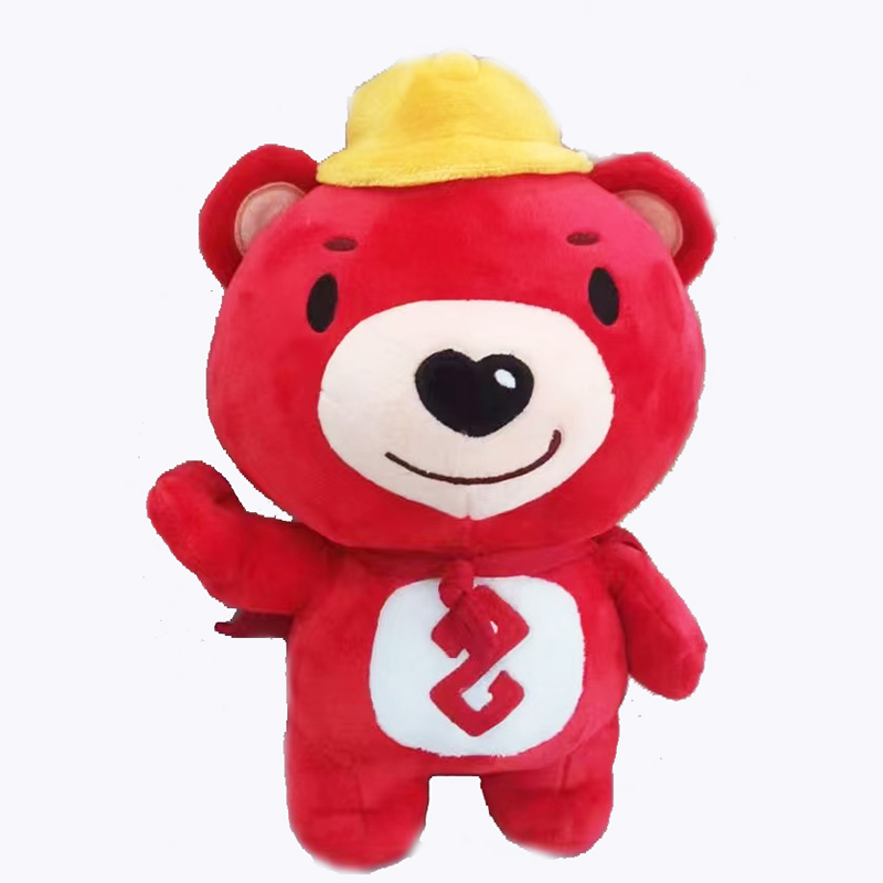 Лидер продаж 2023 года, оптовая продажа по низкой цене на заказ, Детский Недорогой красный Счастливый медведь, плюшевые игрушки, машина для когтей, игрушки для машины для когтей