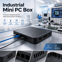 Boîtier Mini PC Industriel, Boîtier d'Amplificateur, Instrument CNC, Châssis d'Amplificateur Mini-ITX, Boîtier en Aluminium, Dissipateur Thermique, Boîtier Mini ITX