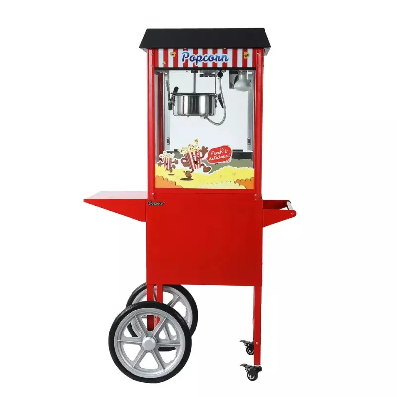 Tabletop Automatic Popcorn Maker big Commercial Sweet battery operated Popcorn Machine