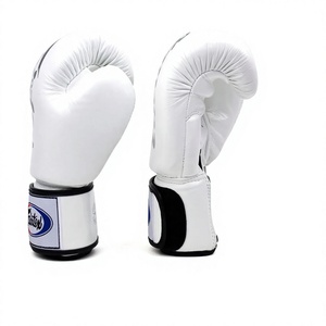 Top Quality Fairtex White Real Cowhide Leather Boxing <b>Gloves</b> Custom Logo Kick Boxing Training Fighting Hook Loop <b>Moisture</b> Wick - Product Image 6