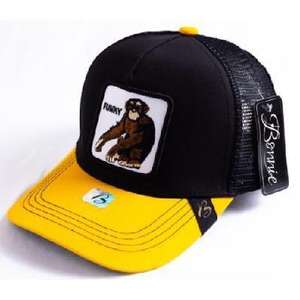 Cappello Trucker Bonnie a 6 Pannelli, Regolabile, con Rete e Ricamo sul Pannello Frontale, Stile Street, Unisex, per Adulti, Primavera-Estate, Casual - Product Image 1