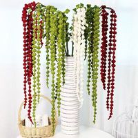 Fleurs artificielles d'amarante suspendues pour décoration de maison et de jardin de mariage pour hôtels et projets de commerce extérieur