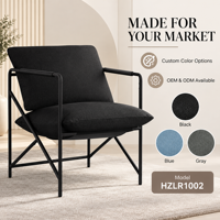 Fauteuil inclinable en velours noir de style européen moderne pour salon, chambre, appartement, bureau à domicile, salle à manger, hôtel et usage extérieur
