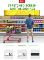 18,5 inch zonlicht leesbaar ultrawide LCD panoramisch bar-display voor industriële buitentoepassingen