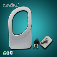 SK1-606 Serrure à poignée de compression en alliage d'aluminium durable antivol plaquée argent pour machine de test industrielle