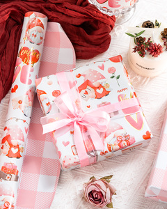 กระดาษห่อของขวัญเคลือบอลูมิเนียมลายรักแท้สำหรับวันวาเลนไทน์ - Product Image 4