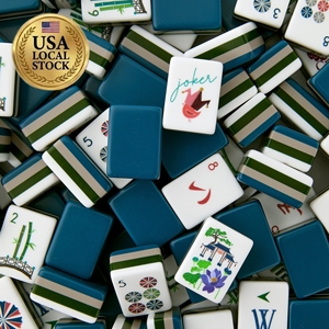 En stock, Pedido al por mayor, 1 Set de 160 Fichas de Mahjong Americanas de Lujo, Nuevas, de 4 Capas, para Viaje, Set Personalizado - Product Image 3