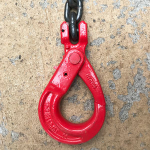 合金鋼スリングフック工業用クレーン亜鉛材料ロックされた赤回転ひょうたん付き - Product Image 6