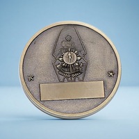 Médaille de défi personnalisable en 3D, en alliage de zinc, bronze antique, motif guerrier, pour récompense d'honneur d'entreprise ou de sécurité