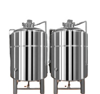 Réservoir pasteurisateur de lait 500L réservoir de mélange de chauffage/refroidissement avec agitateur de cadre/ancre