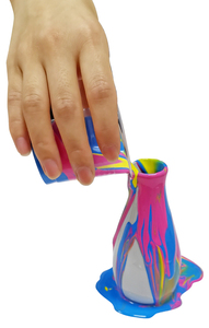 Buena calidad niños artesanía Fuid Farbe acrílico Malerei Kit DIY juguetes educativos hacer su propio jarrón <span class=keywords><strong>de</strong></span> cerámica para verter - Product Image 5