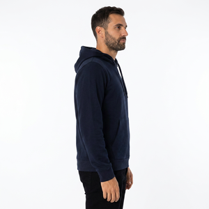 <b>Men's</b> Soft Casual Hoodie Front Pocket Drawstring Comfortable Solid Color <b>Pullover</b> 100% Cotton ODM Regular Fit 3D Embroidery - Product Image 4