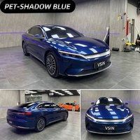 Film de protection pour voiture PET, effet miroir brillant, sans résidus, sans danger pour la peinture d'origine, avec technologie Air Release, rouleau de vinyle pour covering de véhicule, directement de l'usine