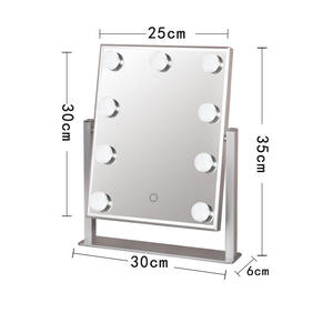 <b>Led</b> Makeup <b>Mirror</b> <b>Dressing</b> <b>Table</b> Desktop Vanity <b>Mirror</b> Smart Makeup <b>Mirror</b> for Bedroom - Product Image 3