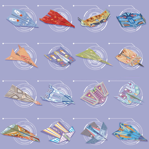 Kit de <span class=keywords><strong>Origami</strong></span> 3D DIY, Avión, Juguetes de Papel para Niños - Product Image 5