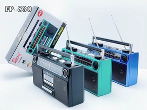 NUEVO FP-830 Radio Portátil Retro Clásico Estilo Años <span class=keywords><strong>80</strong></span> con Reproductor y Grabador <span class=keywords><strong>de</strong></span> Casetes, Radio FM/AM/SW1-2, Altavoz Inalámbrico BT - Product Image 4
