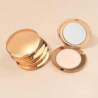 Palette de Maquillage Végane Mat Fond de Teint Poudre Compacte, Maquillage Marque Blanche, 7 Couleurs Couvrance