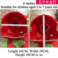 Tête de lion en plastique de 6/9 pouces pour enfants, jouet Xingshi Nanshi, accessoires de spectacle, fournitures Foshan