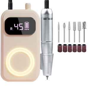 Machine à ongles électrique sans fil rechargeable 45000 tr/min, lime à ongles, outil de polissage, 5 têtes pour salon de manucure, retrait de gel - Product Image 2