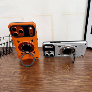Armor Drop Magnetic holder Mobile <b>Phone</b> case for iPhone 17 16 15 Pro Max bumper stand Strong Shockproof 2 in 1 <b>Ring</b> back Cover - Product Image 6