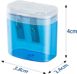 Văn Phòng Phẩm Và Trường Học Nguồn Cung Cấp Đôi Lỗ Bút Chì Mài Cho Trẻ Em Số Lượng Lớn Bán Bốn Màu Sắc Với Hộp Biểu Tượng Tùy Chỉnh In - Product Image 6