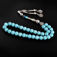 Arabie Saoudite Arabe En Gros 33 Avec Des Signes Personnalisé Collier Nommé 10mm Turquoise Perles De Prière Islamique Tasbih