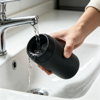 Mug de voyage isotherme en acier inoxydable à double paroi, anti-fuite, 16 oz, avec ouverture à 360 degrés