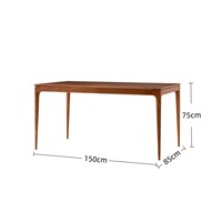 Meubles de cuisine et de salle à manger en bois de style nordique moderne de haute qualité, chaises en bois massif 4 places, ensembles de tables de salle à manger pour 8 personnes