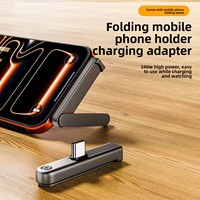 Adaptateur de charge USB-C 240W, nouveau style, charge rapide, support de téléphone en alliage de zinc, adaptateur de transfert de données compatible OTG