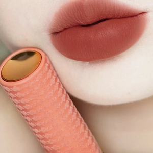 Lápiz Labial de Lujo con Vitamina C Hidratante Rosa, Tubo de Lápiz Labial Rosa Natural, Lápiz Labial Mate Duradero, Resistente al Agua, con Color Intenso - Product Image 4