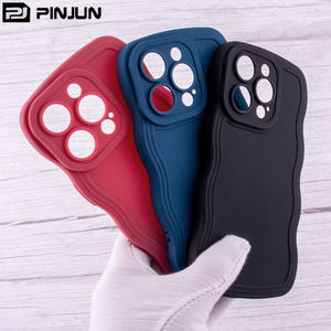 Carcasa de acrílico transparente para teléfono móvil, carcasa ondulada de Color TPU para iPhone 14, 13, 12, 11 <span class=keywords><strong>Pro</strong></span> <span class=keywords><strong>Max</strong></span>, 2023 - Product Image 2