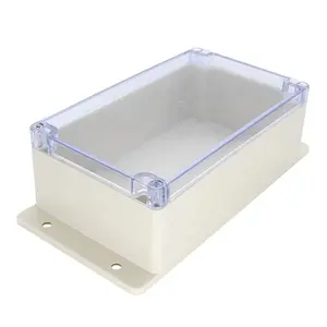 240x120x75 MM Oem Factory Customization ABS With Frange Transparent Cover Plastic Waterproof Box Case Electronic Enclosures