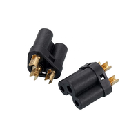 Connecteur à sertir QQX C5 en laiton à 3 broches pour câble d'alimentation Mickey Mouse, noyau interne pour adaptateur de chargeur d'ordinateur portable