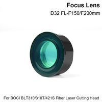 Lentille collimateur BOCI D32 F100/150/200mm, lentille de focalisation avec support pour tête de découpe laser BOCI BTL310 BTL310T BTL421S