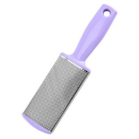 Râpe à pieds en acier inoxydable à long manche pour pédicure SPA, éliminateur de callosités, lime à pieds tendance