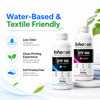 Encre DTF de haute qualité CMYK+Blanc à séchage rapide à base d'eau pour impression par transfert I3200 XP600, flux fluide, anti-colmatage