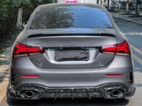 Kit carrosserie aérodynamique complet AE Style en fibre de carbone forgée, comprenant lèvre avant, diffuseur arrière et canards avant, pour Mercedes Benz W177 AMG A35L 2019+