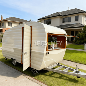 <b>Top</b> Opening Fiberglass Window Cart Street Truck Coffee Mobile Kitchen Fast Food Trailer Fully Equipped Snack Food Candy - Product Image 5
