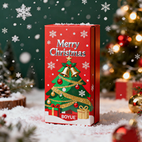Caja de Embalaje de Papel Rígido Personalizada con Estructura de Tapa Separada para Regalos de Navidad de Alto Valor y Exhibición en Tiendas