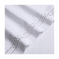 Redsun lavable en Machine, ensemble de drap plat et drap-housse en polyester doux et Durable
