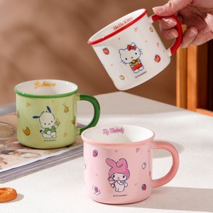 Sanrio Genuine Bone China Taza de cerámica Patrón de dibujos animados lindo Valor de color Microondas Lavavajillas Seguro Regalo de negocios para niños - Product Image 4