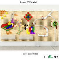 Tableau d'activités éducatif interactif en plastique, blocs de construction, mur de jeu SETM, pour la maternelle et les crèches