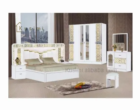 Juego de muebles de dormitorio completo de lujo moderno de alta calidad a precio barato a estrenar