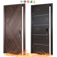 Portes d'entrée en bois ignifugées pour appartements, homologuées WH, 20, 30, 45, 60, 90, 120 minutes, avec cadre, portes intérieures ignifugées pour chambres d'hôtel